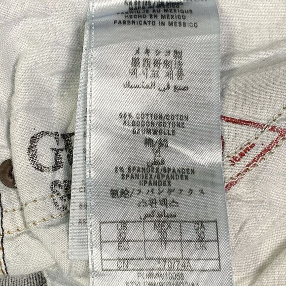 Guess Jeans Womens Size 30 Flirty Straight Stretch Ripped Distressed Whiskering - Picture 10 of 16